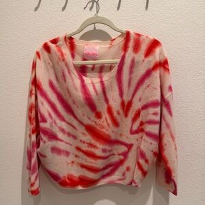 Crush Women's Tie-Dye Sweater - Red and Pink cashmere